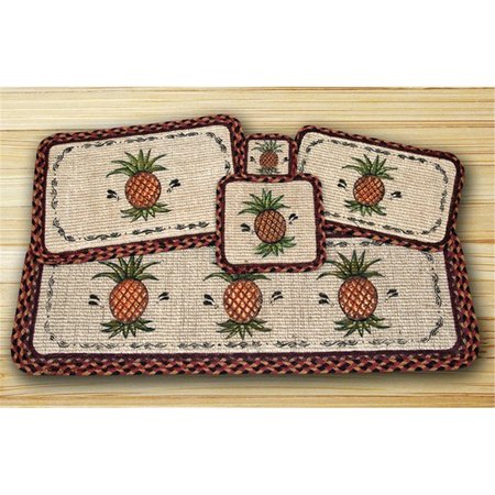 COOKINATOR Wicker Weave Placemat&#44; Pineapple CO204726